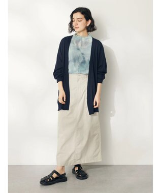 CRAFT STANDARD BOUTIQUE タイダイメッシュボトルネックインナー Light Green