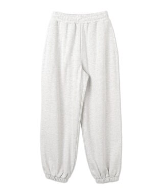 WEGO 【ウエストゴム】ヒップロゴスウェットパンツ 杢グレー