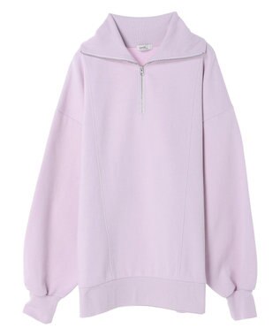 earth music&ecology スタンドｚｉｐダンボールチュニック Light Pink
