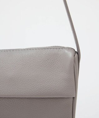 TOPKAPI 【Breath TOPKAPI】SUPPLE サプル シボレザー スワローマチ ワイド ショルダーバッグ ライトグレー