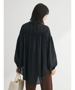 Green Parks シャーリングボリュームスキッパーチュニック Black