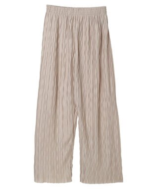 earth music&ecology リラックスセルフカットパンツ Beige