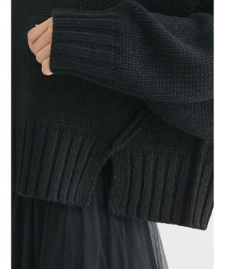 Green Parks ・ＳＵＧＡＲ　ＳＰＯＯＮ　ハイネックショートニット Black