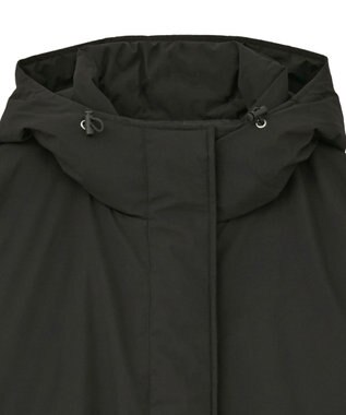 earth music&ecology フーデットパファーコート Black