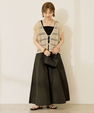 AMERICAN HOLIC ギャザーフレアスカート Charcoal Gray