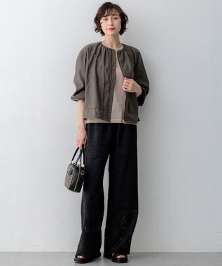 23区 【先行予約】シアータンブラー ダブルポケット ブルゾン ダークブラウン系