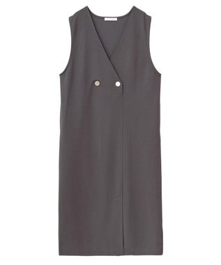 Green Parks ジャケット風ジャンパースカート Dark Gray