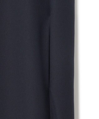 ICB L 【UVケア・接触冷感・速乾・洗える】 FluidBackSatin デザインワンピース ネイビー系