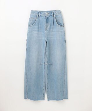 GRACE CONTINENTAL ペインターデニムパンツ サックス