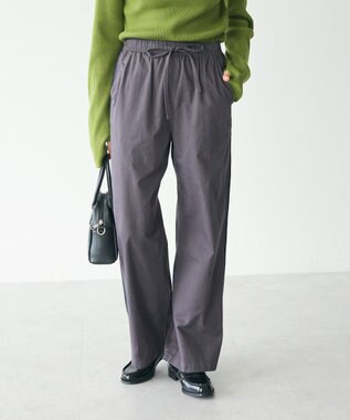 CRAFT STANDARD BOUTIQUE 刺繍ライン入ツイルパンツ Charcoal Gray