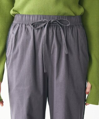 CRAFT STANDARD BOUTIQUE 刺繍ライン入ツイルパンツ Charcoal Gray