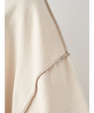 earth music&ecology 配色ルーズスウェット Ivory