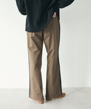 CRAFT STANDARD BOUTIQUE 刺繍ライン入ツイルパンツ Khaki