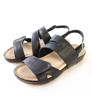 Pointer 本革 バックストラップサンダル ブラック