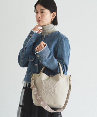 russet 《WEB限定》コーデュラナイロン2WAYミニトートバッグ(CE-1673-WEB) L.Greige