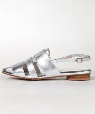 Dominic3 レザー グルカサンダル シルバー