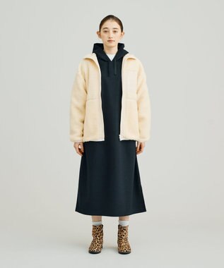 J.PRESS YORK STREET 【UNISEX】ボアブルゾン アイボリー系