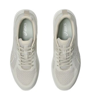 ASICS WALKING ゲルファンウォーカー レディース 3E相当 ライトベージュ×ホワイト