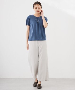 J.PRESS LADIES ボールトップ ネックレス シルバー系