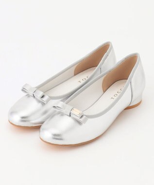 TOCCA RIBBON BALLET FLATSHOES フラットシューズ シルバー系
