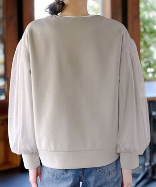 Tiaclasse 【洗える】チュールレースソフトダンボールジャケット ベージュ