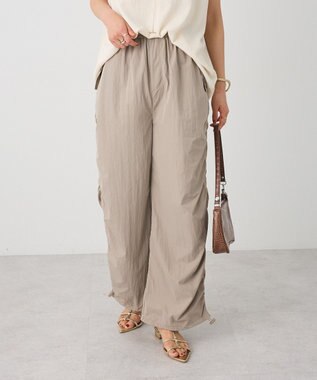 CRAFT STANDARD BOUTIQUE サイドシャーリングカーゴパンツ Gray Beige