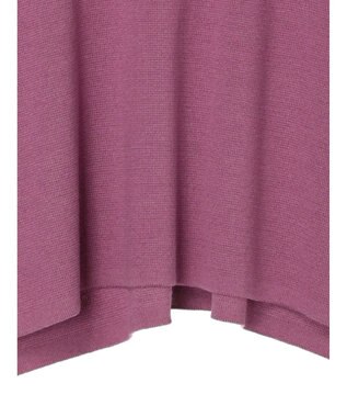 Green Parks 洗える　ミラノリブ編みニットプルオーバー Purple