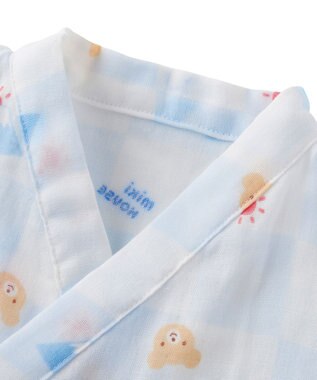 MIKI HOUSE HOT BISCUITS 【ミキハウス】【50-80cm】甚平オール ブルー