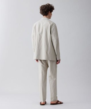 UNFILO MENS ライトリネン テーパードパンツ [23年春夏商品] グレージュ