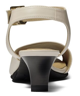 ASICS WALKING ペダラ ヒールサンダル 2E 5.0cmヒール ベージュ系