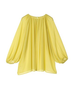 Green Parks AnriettMusee ボリュームシアーブラウス Lime Green
