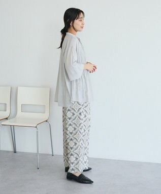 CRAFT STANDARD BOUTIQUE ウ゛ィンテージボイルロングスリーブブラウス Light Gray