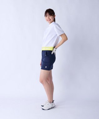 FILA GOLF／marie claire 【FILA GOLF】 ダンボールニットモックシャツ ホワイト