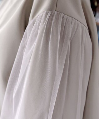 Tiaclasse 【洗える】チュールレースソフトダンボールジャケット ベージュ