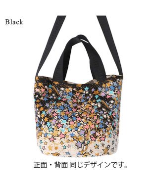 tsumori chisato CARRY ギャラクシーパネル 2way ショルダーバッグ トートバッグ 手提げ A4サイズ ブラック