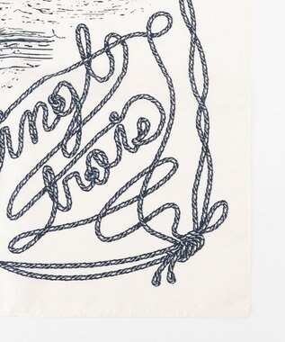 23区 【STORY7月号掲載】ドローイングシップスカーフ アイボリー系1