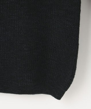 JOSEPH ABBOUD MOUNTAIN 【UNISEX】日本素材 ハーフZIPウールニット ブラック系