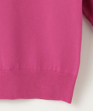 Feroux 【洗える】パールポイントパフスリーブ ニット パープル系