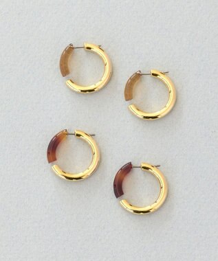 Phoebe アーバンキャンディフープピアス ベージュ ベージュ