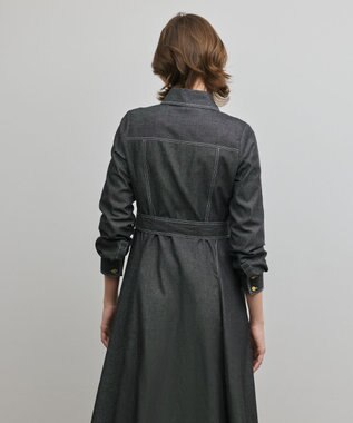 GRACE CONTINENTAL シャツフレアワンピース ブラック