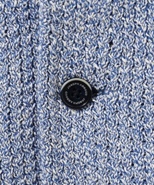 JOSEPH ABBOUD 【和紙使用エコ素材/日本素材/軽量/通気性/速乾性】和紙ムリネ ニット ジャケット ブルー系