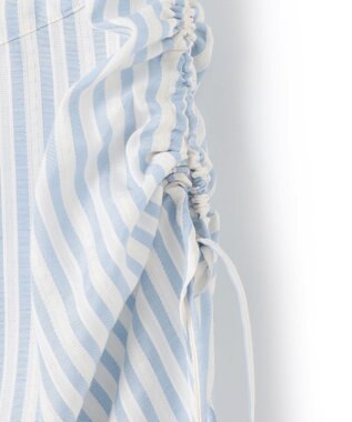 J.PRESS YORK STREET 【WOMEN】サイドドローストリング シャツブラウス サックスブルー系1