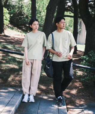 SHARE PARK MENS 【撥水・UVカット・ストレッチ・軽量 】ナイロンカーゴパンツ（Lサイズ） ブラック系