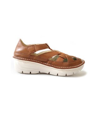 Pointer 本革編み込みグルカサンダル ブラウン