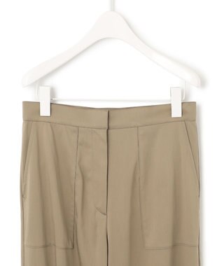 ICB 【洗える】 キュプラナイロンストレッチ ジョグパンツ オリーブ系