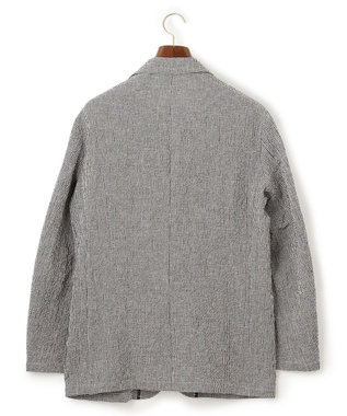 J.PRESS MEN リネン×シアサッカーの清涼感【高通気性】ストレッチリネンシアサッカー ジャケット ブラウン系3