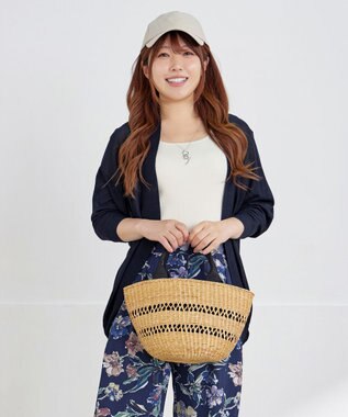 Tiaclasse L 【洗える】体型カバーも叶うドルマンニットカーディガン ブラック