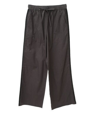 CRAFT STANDARD BOUTIQUE 刺繍ライン入ツイルパンツ Charcoal Gray