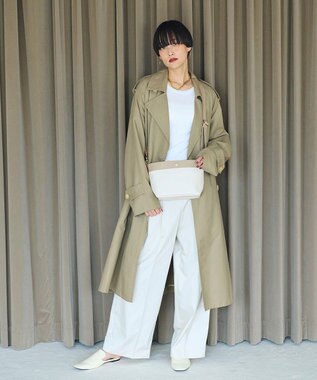 TOPKAPI 【Breath TOPKAPI】RIPPLE リプル スリム ミニショルダー バッグ アイボリー