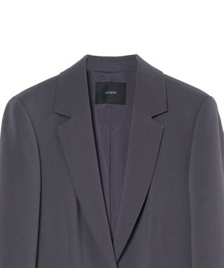 JOSEPH コンフォートクレープ　シングルブレストジャケット Slate